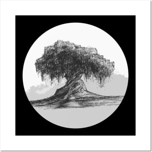 Willow Tree Black Posters and Art